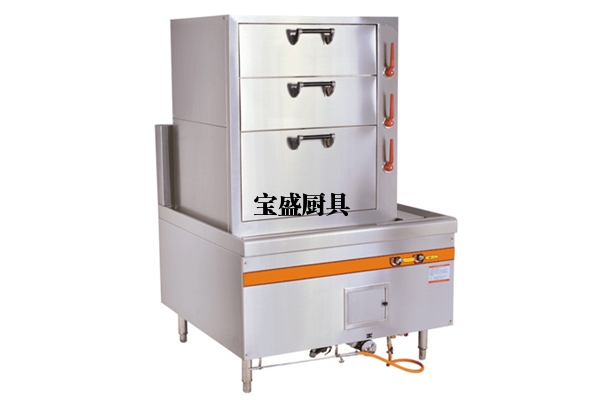 燃氣中式三門蒸（zhēng）櫃